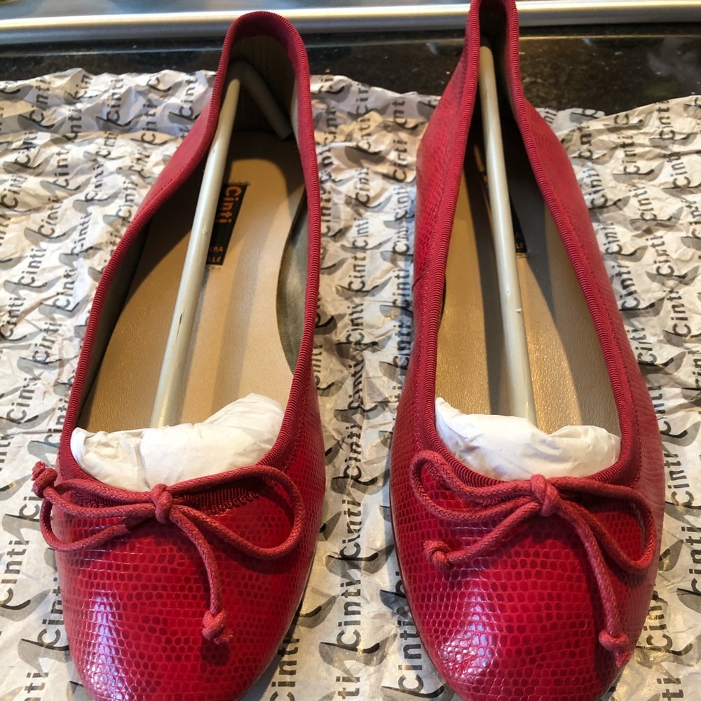 Brand new red ballerina